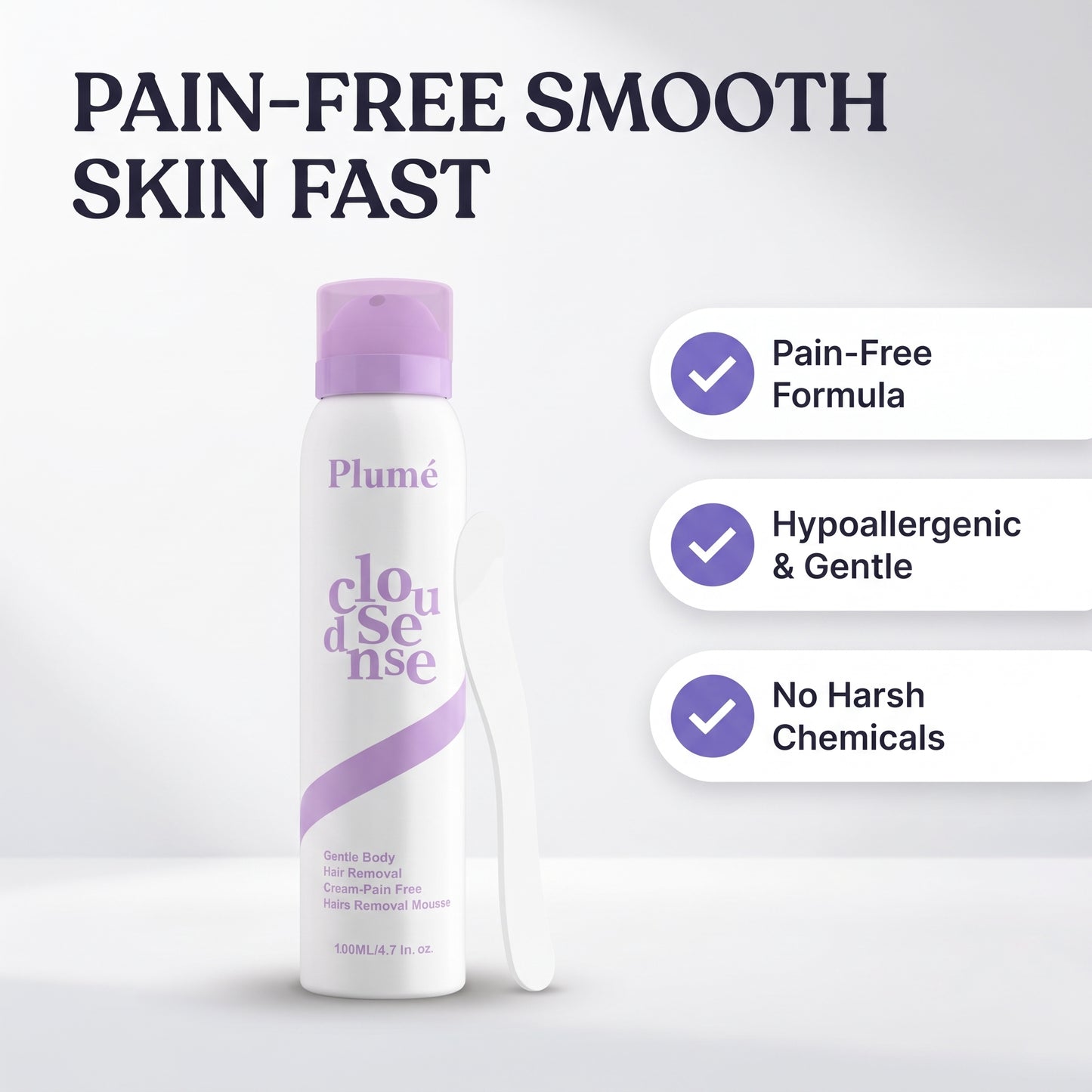 Plumé CloudSense Hair Removal Mousse